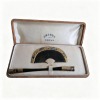 Gold and Silver Filigree Comb Set with Box