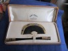 Gold and Silver Filigree Comb Set with Box - 2