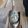 Lacquer Art by Shiko: Ceramic Vase with Floral Patterns - 4