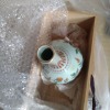 Lacquer Art by Shiko: Ceramic Vase with Floral Patterns - 5
