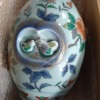 Lacquer Art by Shiko: Ceramic Vase with Floral Patterns - 7