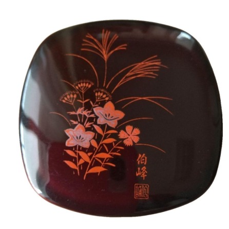 Lacquerware Hand Mirror & Comb Set