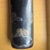 Antique Carving of Swallows and Waves Inro - 7